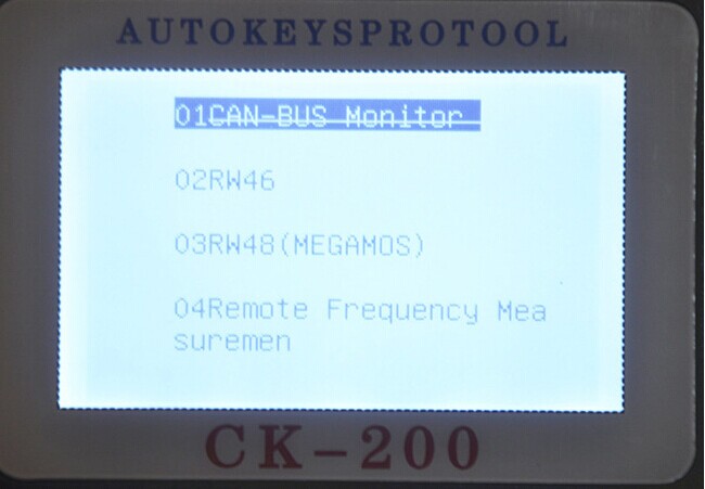 Экран Дисплай-3 программиста ключа КК-200