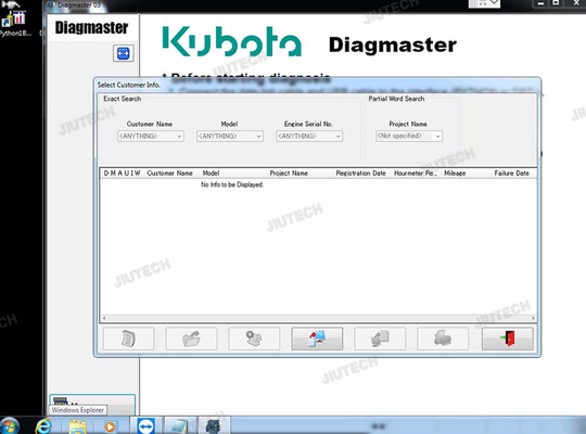 For KUBOTA DIAGNOSTIC KIT Interface Diagmaster Diagnostic Diagmaster Agricultural Tool