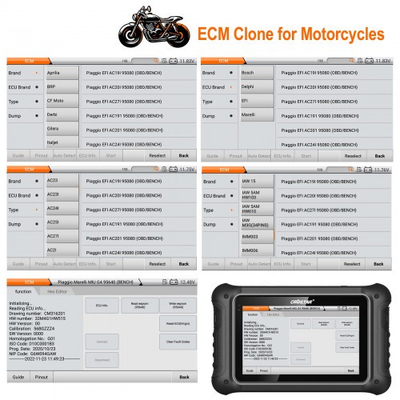 Full Version OBDSTAR DC706 ECU Tool for Car and Motorcycle with ECM+TCM+BODY ECU Clone by OBD or BENCH VW DQXXX (TCM) calibrate mileage