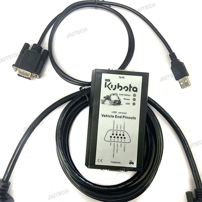 For Kubota Takeuchi Diagmaster Data Link Adapter with 4 PIN Diagnostic Cable Construction Agriculture Diagnostic Tool
