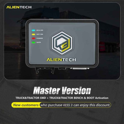 Original Alientech KESS V3 KESS3 Master Version ECU and TCU Programming Tool with Truck Tractor OBD + Truck Tractor Bench Boot 3 operating modes