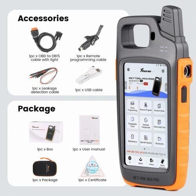 2025 Xhorse VVDI Key Tool Max Pro With MINI OBD Tool Function Support CAN FD/ Voltage and Leakage Current