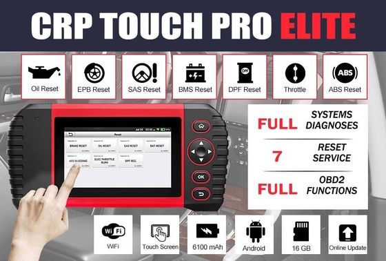 Launch CRP Touch PRO Elite Automotive Diagnostic Scanner: Full-System Coverage & Service Functions