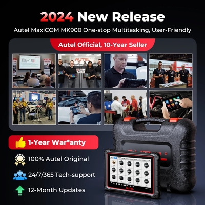 2025 Autel MaxiCOM MK900 Scanner CAN-FD & DoIP FCA & Renault SGW Access 40+ Service New Ver. of MK808BT PRO, MK808S, MK808Z