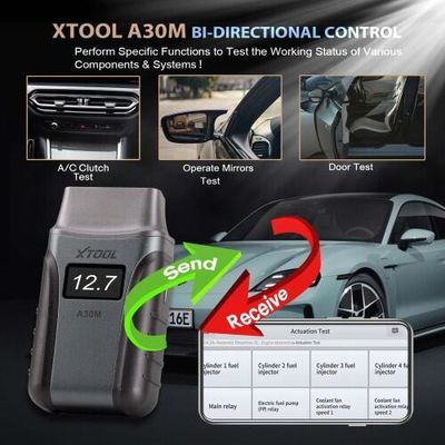 XTOOL A30M OBD2 Full System Diagnostic Tool Bi-directional Control Scanner For Andriod/IOS Car Code Reader