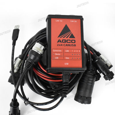 for AGCO 2X4 CANUSB EDT Interface Electronic Diagnostic Tool Heavy Duty Agricultural Diagnosis Scanner