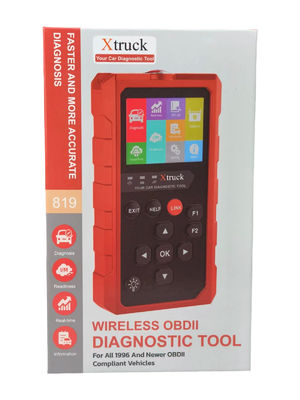 Xtruck 819 Handheld Automotive OBDII Diagnostic Scanner VIN Reading and Battery Status Monitoring Tool for Post-2000 Vehicles