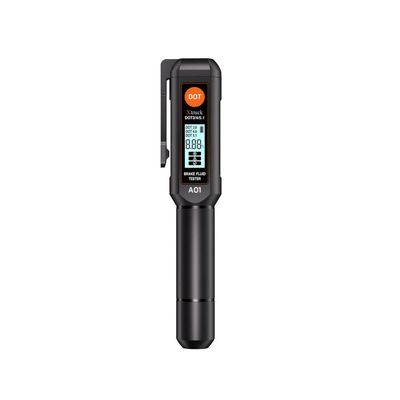 Digital Brake Fluid Tester with 155mm*30mm*25mm Size 38.5g Weight and 0~50°C Usage Environment for DOT3/DOT4/DOT5.1 Brake Oil