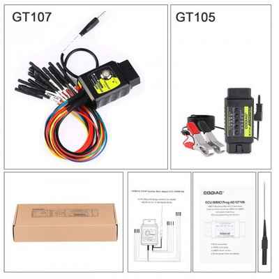 GODIAG GT105 ECU IMMO Kit Plus GT107 DSG Коробка передач Данные чтения/записи адаптер для DQ250, DQ200, VL381, VL300, DQ500, DL501 совместим с PCMTuner, Kess V2, PCMFlash, KTMBench и т.д.