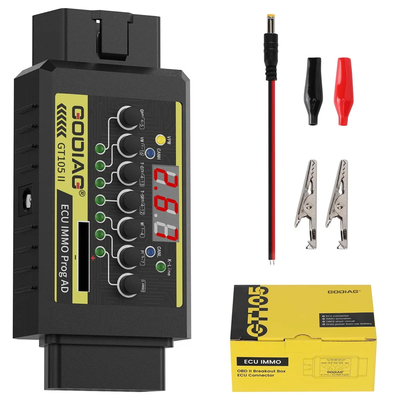 GODIAG GT105 II ECU IMMO Prog AD Break Out Box ECU Connector GT105 II с функцией оповещения о напряжении