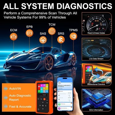 Xtruck 819 OBD2 Scanner Car Diagnostic Tool with Bluetooth for 1996+ Vehicles Fault Code Diagnosis & Clearing