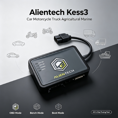 Alientech KESS V3 Multi-Protocol ECU Programmer с 10-кратной скоростью передачи файлов и обновлением от раба к мастеру