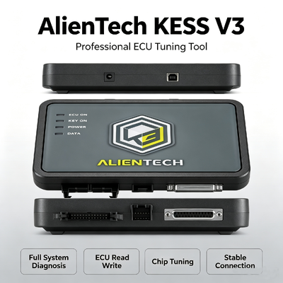 Alientech KESS3 Master Version Программатор для чип-тюнинга ЭБУ и ТСУ с OBD, программированием на столе и в режиме загрузки, а также в 10 раз более высокой скоростью обработки