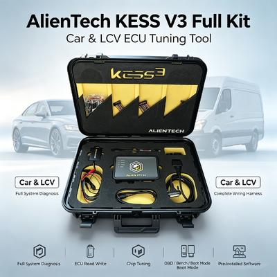 Программатор ЭБУ Alientech KESS3 с многоязычным интерфейсом для OBD, стендовой загрузки и 12-месячной бесплатной подпиской