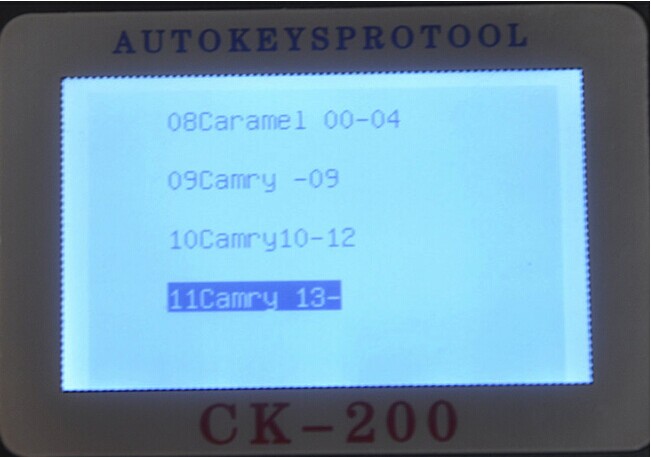 Экран Дисплай-6 программиста ключа КК-200