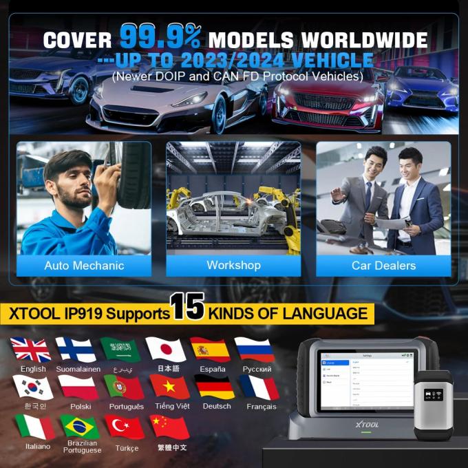 XTOOL InPlus IP919 Wireless Diagnostic Tool